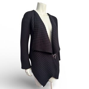 ANGEL II Asymmetrical Ribbed Cardigan - Italian Yarn - Women’s Medium